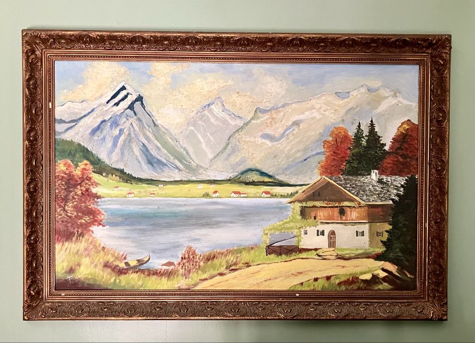 Pintura a oleo em quadro (anos 80)