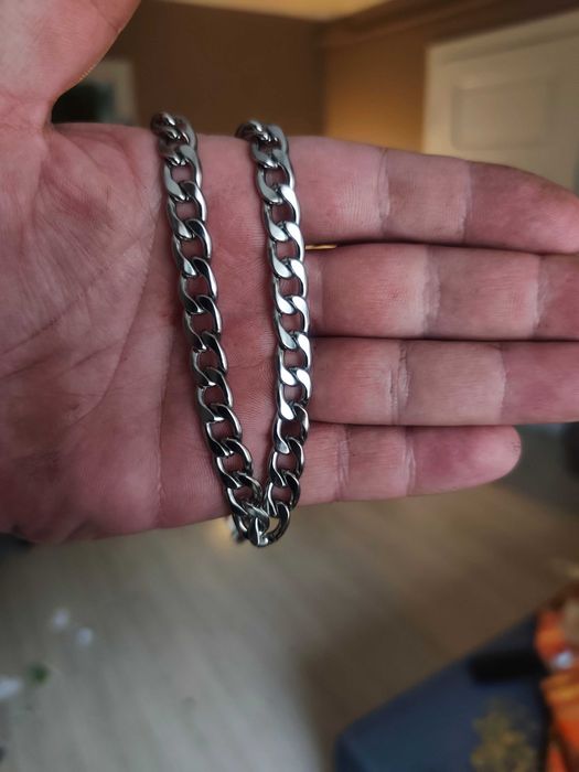 Naszyjnik męski Pancerka 50 cm / 9 mm – stal szlachetna + pudełko