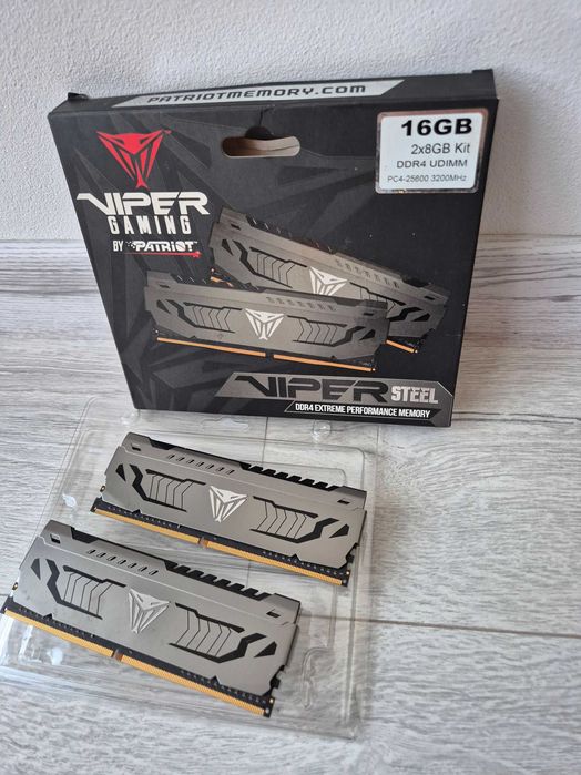 пам'ять DDR4 16GB Kit (2x8) 3200MHz CL16 Patriot Viper Steel. Trade-in