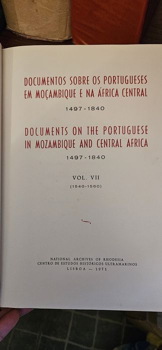 Documentos sobre os portugueses em Moçambique  e África Central