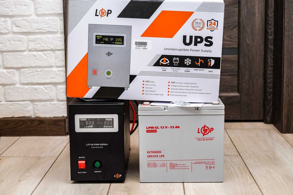 ДБЖ LPY-B-PSW-500VA+ ( Інвертор + Бесперебійник + Стабілізатор )