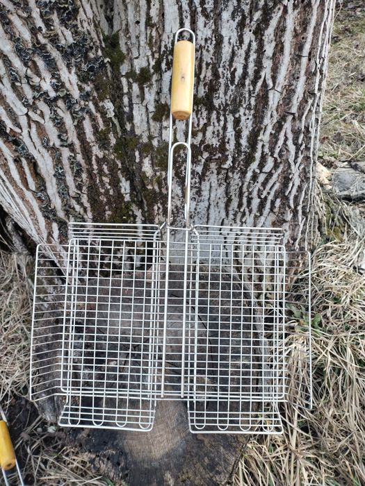 Решітка з нержавійки . Решетка гриль. Мангал. Шампура. Сетка гриль