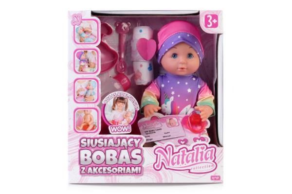 Lalka Natalia Siusiający Bobas Z Akcesoriami 30 Cm Artyk