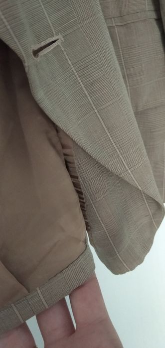 Perełka vintage Cerruti 1880 marynarka retro beżowa krótka 40 42