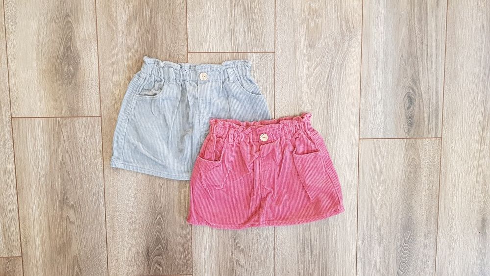 Набор 2в1 Zara модная юбка юбочка спідниця спідничка вельветова Зара