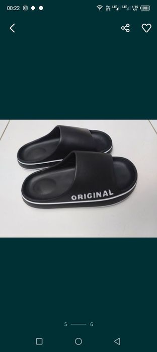 Klapki piankowe basenowe unisex