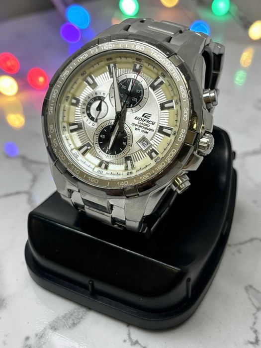 Casio edifice ef-539d-7avef | stal | sportowa elegancja | chronograf