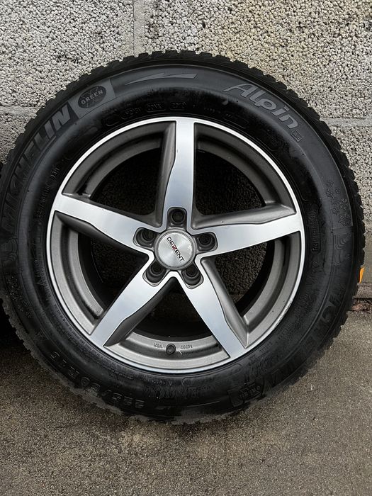 Alufelgi R16 5x112 VW Audi A4 A6 C6 C7 opony zimowe 225/60/16