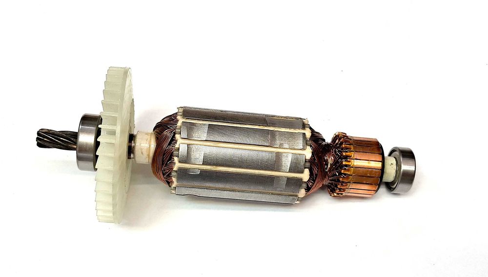 Wirnik silnika i szczotki – piła stołowa Parkside PTKS 2000 – silnik