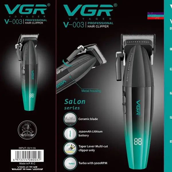 Оригінальна машинка для стрижки VGR Professional Turbo V-003