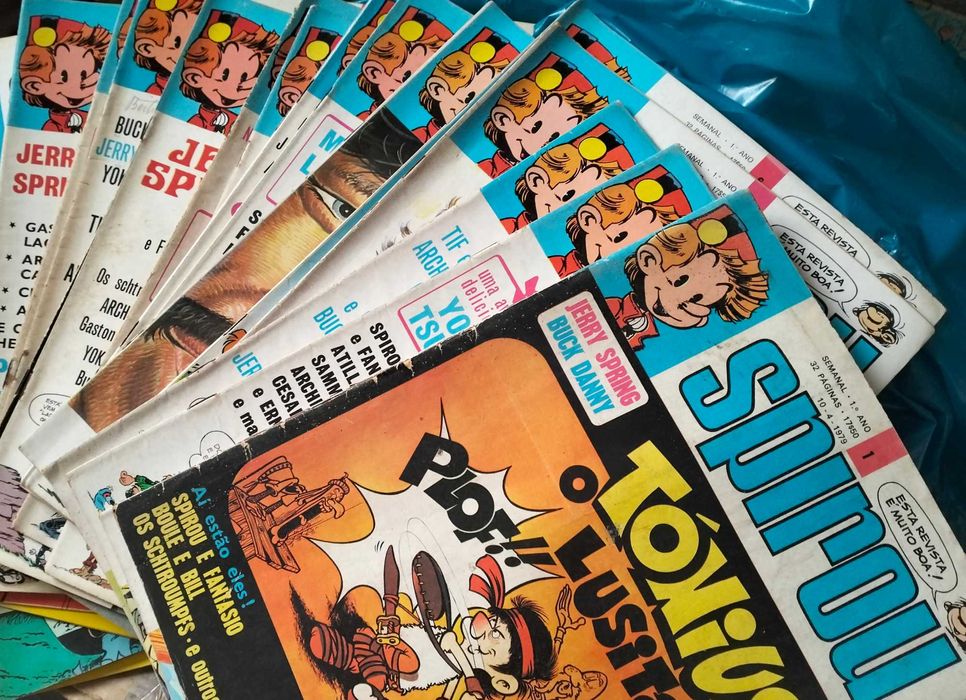 Spirou, Editora Arcádia e Bertrand, etc. (em português).