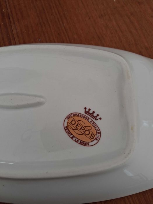 Travessa Porcelana Depos T. Limoges - Pintada à Mão