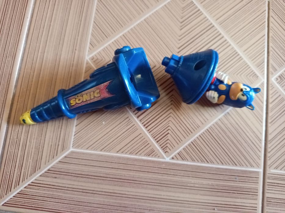 Pião Sonic para brincar ou colecionar