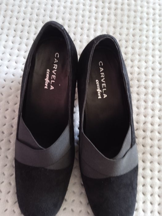 Туфли кожаные женские черные