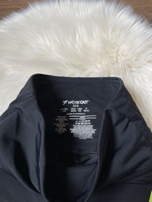 Workout primark be passionate czarne sportowe legginsy do ćwiczeń XXS
