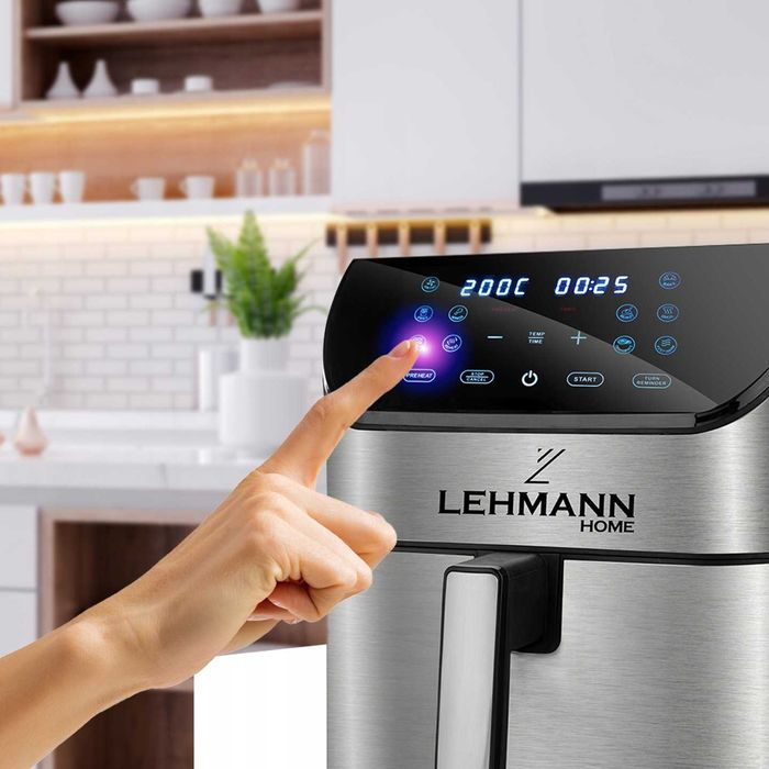 nowa frytkownica beztłuszczowa airfryer 8l lehmann 12 programów