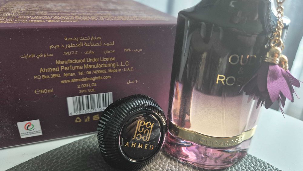 Perfumy Ahmed Al Maghribi - Oud & Roses. Ekstrakt perfum 60 ml UNISEX