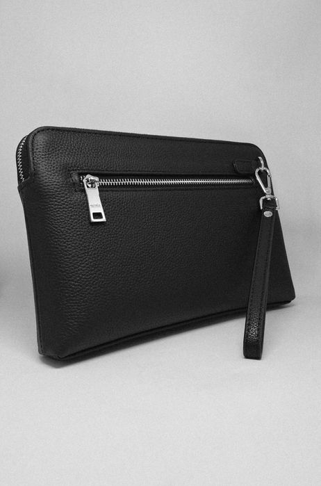 Чоловіча шкіряна барсетка хермес клатч | Мужская барсетка кожаная