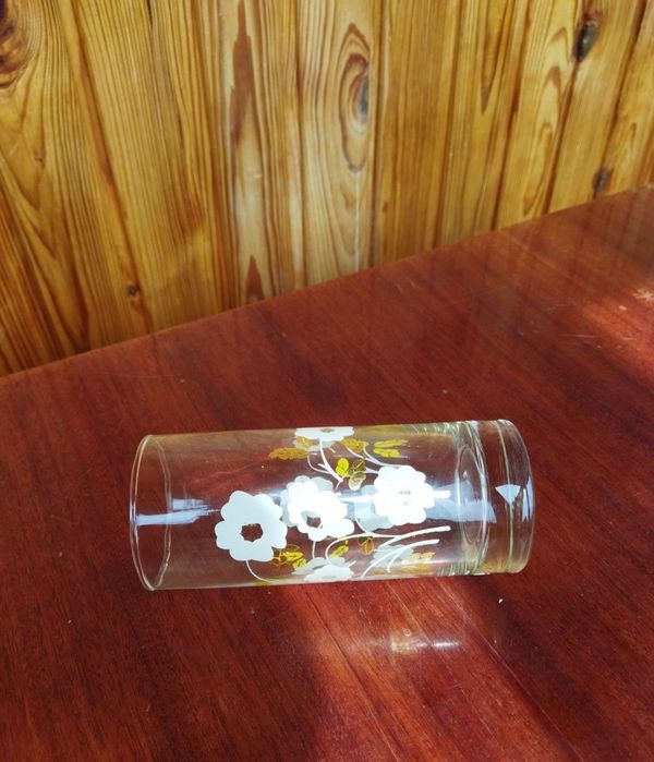 Стаканы с рисунком стеклянные новые 5 штук