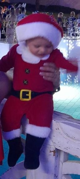 Костюм Санта Клауса,  новогодний на ребёнка 7-12мес , фотосессия