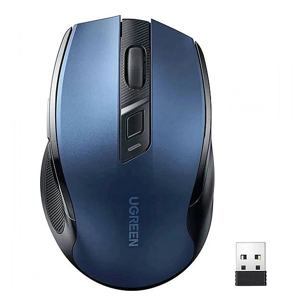 Mysz Ugreen MU006 optyczna bezprzewodowa USB 2.4GHz 4000 DPI - niebies