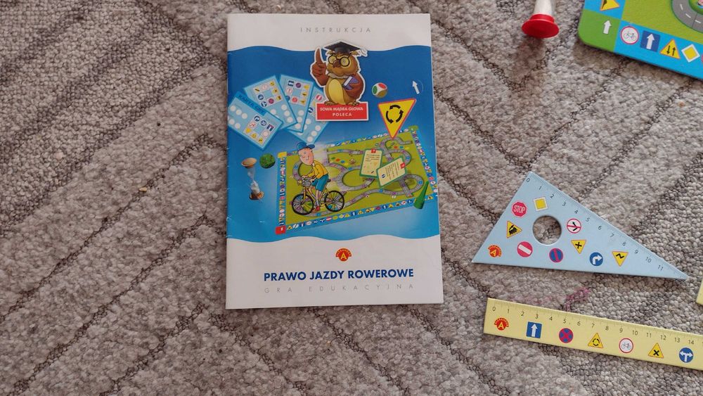 Aleksander Bajka Gry 2 sztuki do nauki znaków karta rowerowa