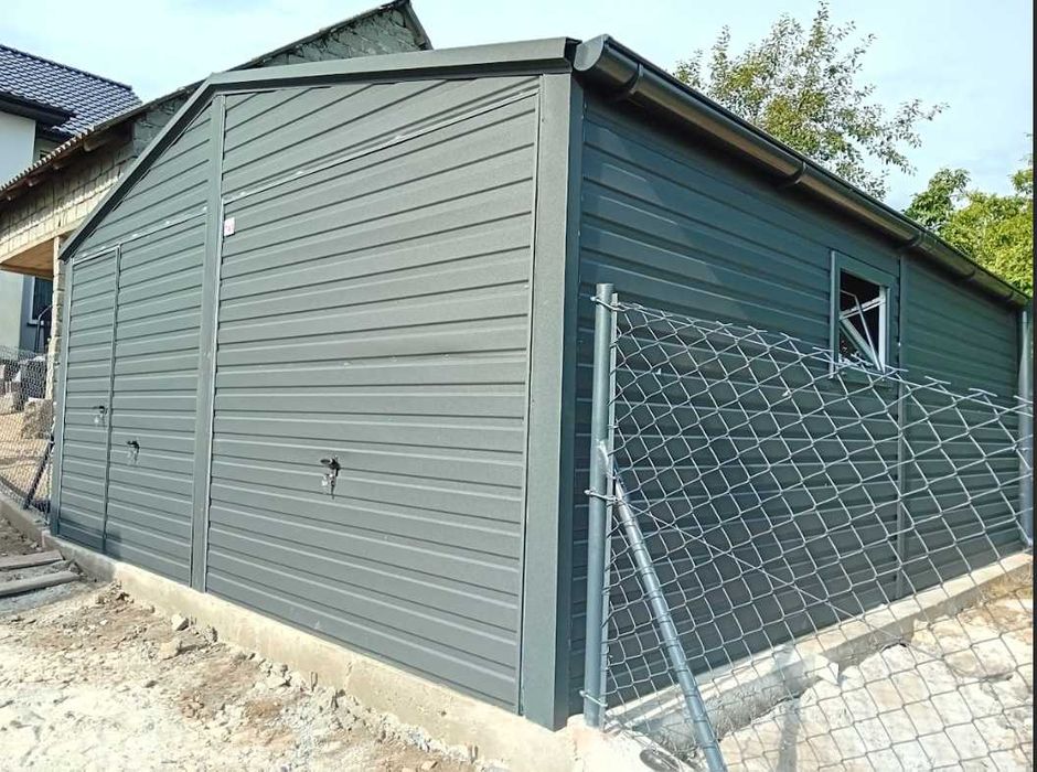 Garaż blaszany 6x5, nowoczesne garaże, solidna konstrukcja