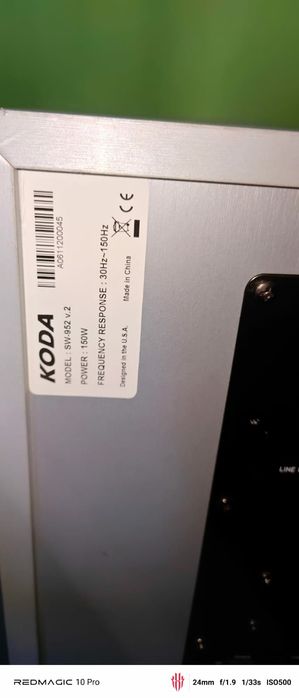 Subwoofer aktywny KODA SW-952 v.2