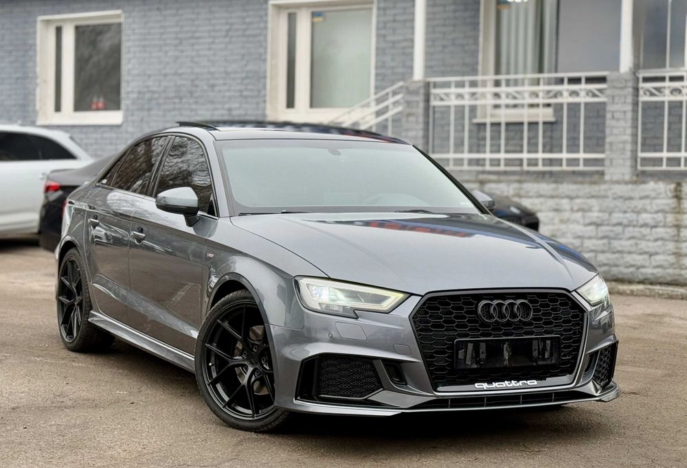 Передний бампер на audi a3 s3 8v рест 16-20 года стиль rs АУДИ 8v FL