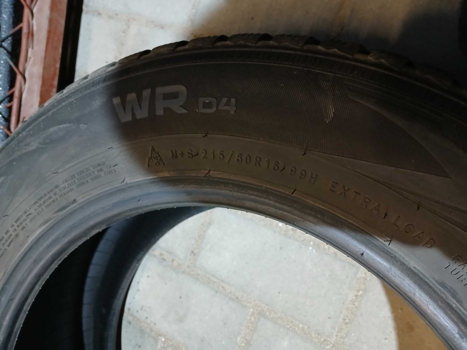 4x używane opony zimowe 215/60 R16 Nokian 2021r Gwarancja Montaż
