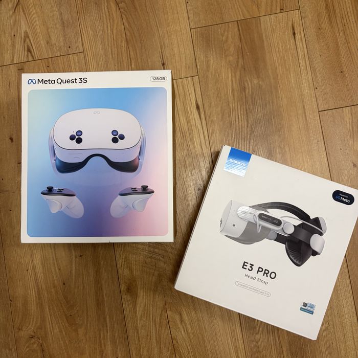 Gogle Meta Quest 3S 128GB + Opaska BOBOVR E3 Pro (Bateria 10000mAh)