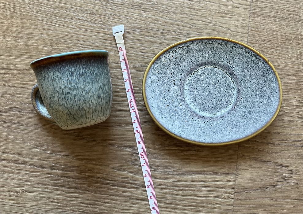 Conjunto de 2 chavenas de cafe tons de azul