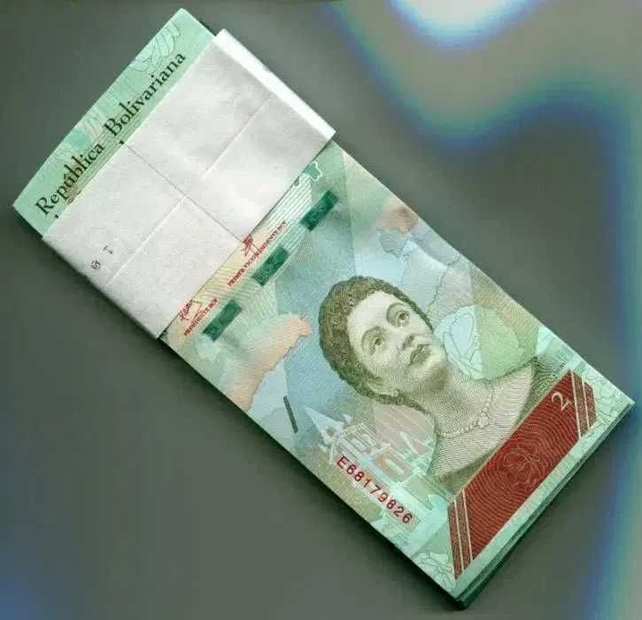 Venezuela 2018 2 Bolivares UNC x 100 Notas - 1 Bundle
