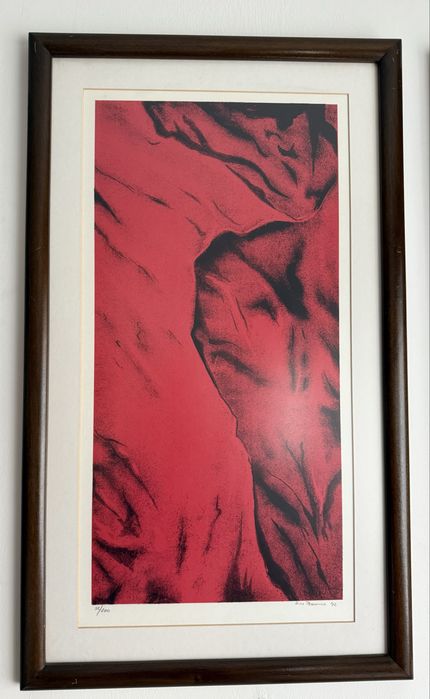 Serigrafia numerada de triptico de Rita Pessanha