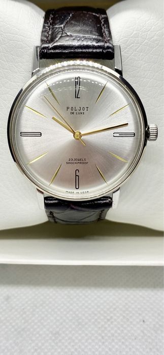 Годинник Політ де люкс Watch Poljot de luxe часы луч