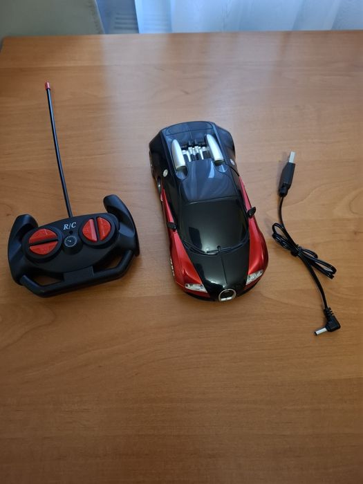 Машинка на радіокеруванні Bugatti Veyron чорний з  червоним