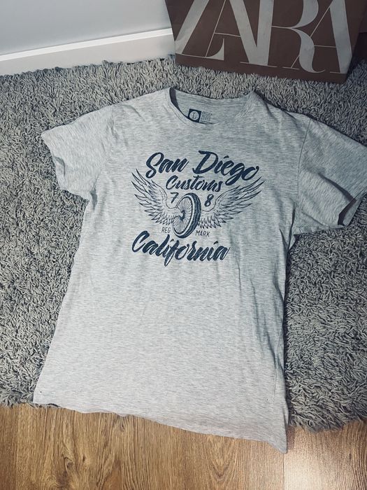 San diego meski t-shirt szary rozm L
