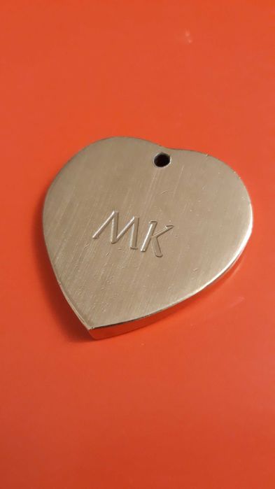 MK serduszko metalowe ozdobne breloczek