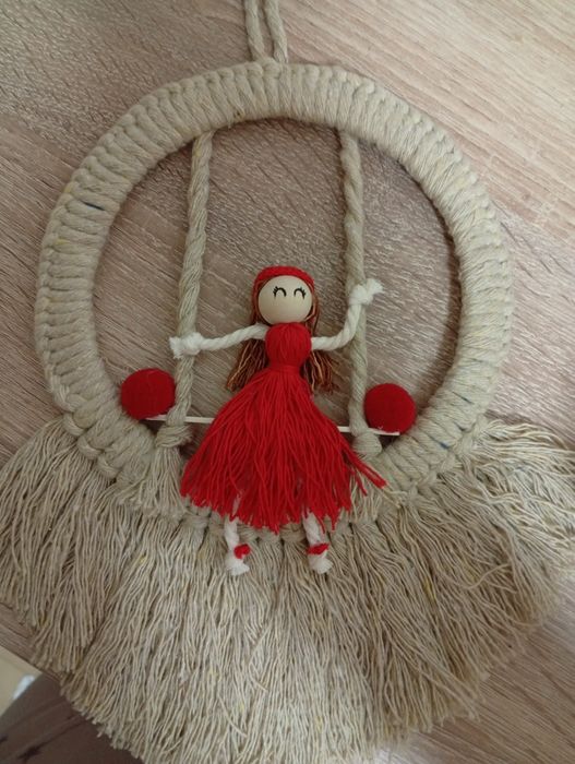 Artigos decorativos em macramé