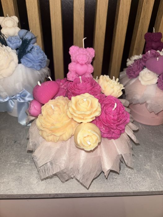 Flower box  ze świec sojowych