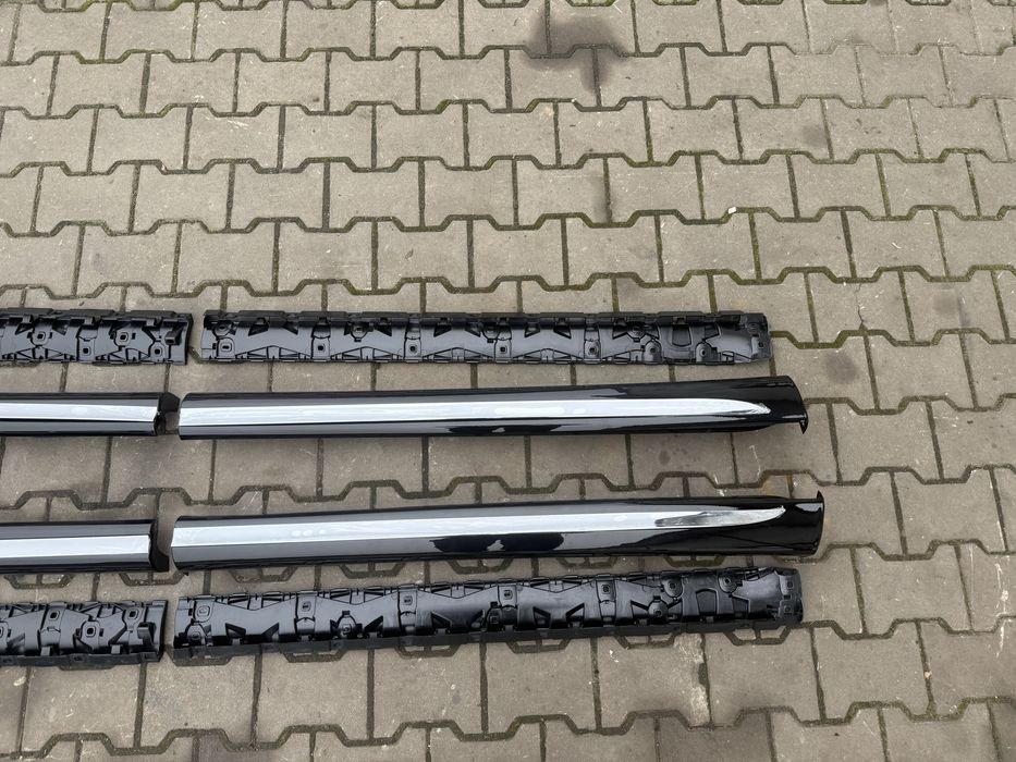 Пороги накладки АМГ ексклюзив з хромами Mercedes V-class Vito W447