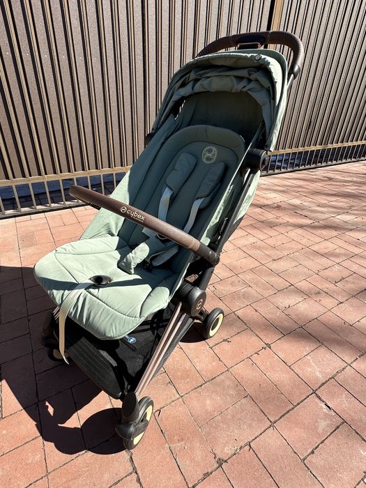 Коляска cybex coya leaf green на шасси rose gold