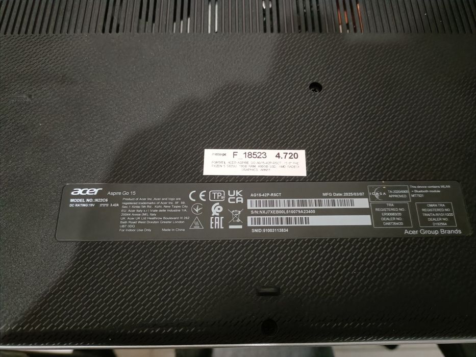 Computador portátil ryzen 5 Acer