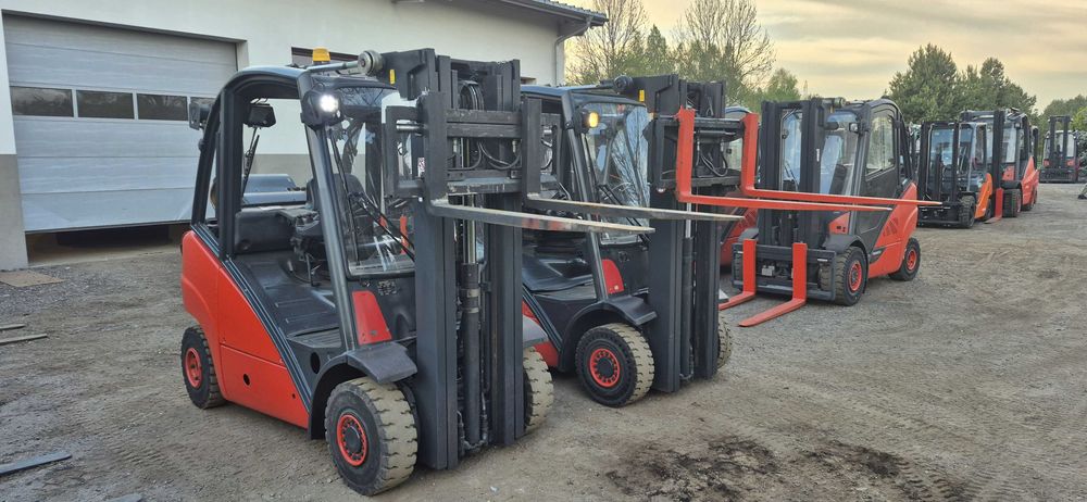 Wózek Widłowy Linde H25T - Gaz - Triplex 4.70 m - wolny skok -  4 sekcje - Stan BDB
