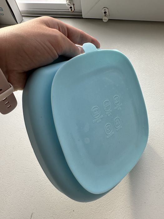 Нова дитяча силіконова тарілка