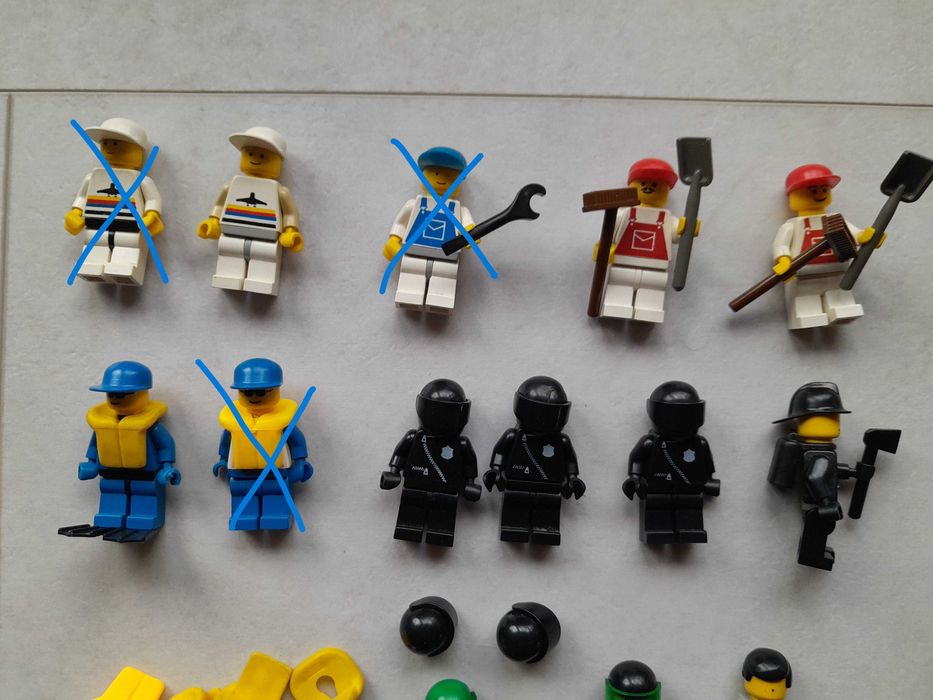 Stare figurki LEGO zestaw 14 sztuk różne mix