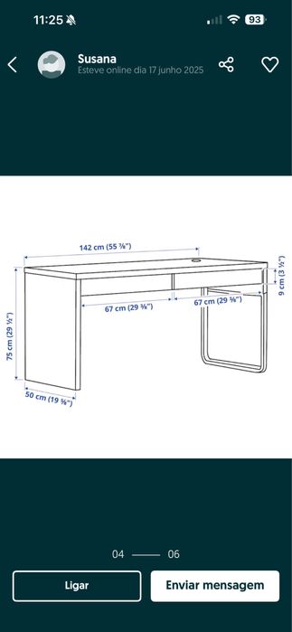 Secretária Micke IKEA