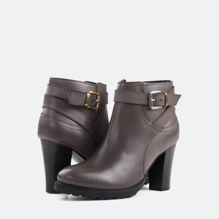 Redfoot Heeled Buckle Buty Botki Damskie Skóra 37