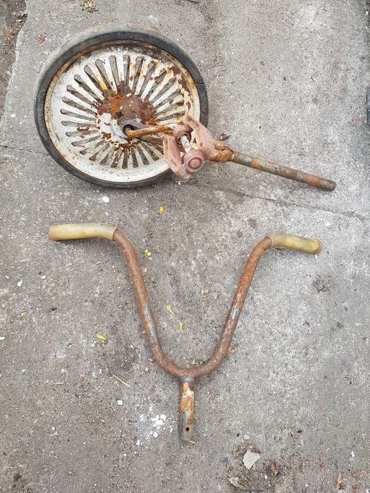 Stary rowerek azak moskwicz kierownica + przednie koło