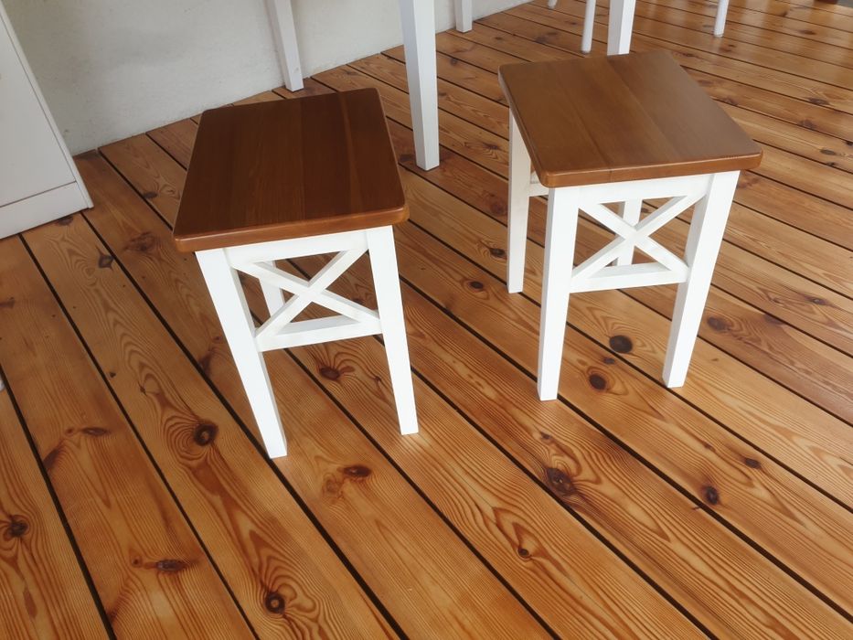 Taboret w stylu prowansalskim